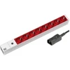 Maitinimo juosta Bachmann 19'' RACK 8 lizdai 8 m IEC C14 sidabrinė-raudona