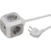 Listwa zasilająca Brennenstuhl Kostka zasilająca 4 gniazda + USB PD20W A+C 1,4 m (1150100010)