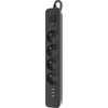 Galios juosta Defender Maitinimo linija Defender SFS 135 5 m, 4 lizdai, 3x USB