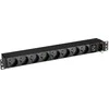 Eaton FlexPDU 8 FR maitinimo paskirstymo įrenginys 1U Juoda 1 AC išvestis(ys / čių)