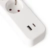 Listwa zasilająca ENTAC su USB-A i USB-C 4 gniazda 1,5 m Baltas