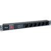 Equip Steckdosenleiste 19(1HE)6fach mit Schuko + Schalt Alu