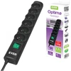 Ilgiklis - Ever Optima 1,5 M Juoda 6 AC Išvestis