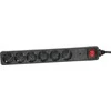 Power Juosta InLine viršįtampio 6 lizdai 1,5 m juodos (16461P)