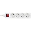 Galios juosta InLine 4 lizdai 1,5 m baltos (16441G)