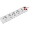 LANBERG PS1-05E-0300-W 3M Baltas LANTERGE CURVE 5X 230V PL WITH CIRCUIT BREAKER FULL COPPER