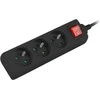 LANBERG PS1-03E-0300-BK 3M Juodas LANTERGE CURVE 3X 230V PL SU GRANDINĖS IŠJUNGIKLIU PILNAS VARINIS