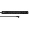 „Lanview LVR-2MDK-SPD-DK8“ stovo tipo maitinimo lizdas, 8 lizdai, 2 m