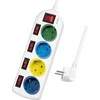 LogiLink 4 lizdai 1,5 m spalvos
