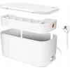 Listwa zasilająca LogiLink Kabelbox USB/Schuko 5 gniazd Baltas
