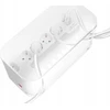 Listwa zasilająca LogiLink Kabelbox USB/Schuko 5 gniazd Baltas