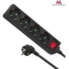 Listwa „Maclean“ maitinimo laidas, prailgintuvas, 4 lizdai, jungiklis, 3500 W, 3 m, vokiško tipo, MCE196G