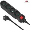 MACLEAN MCE181 Maclean MCE181 Power Strip 4 lizdas su jungikliu 3 m laidas
