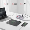 „Maclean“ maitinimo laidas, 4 lizdų prailginimo laidas + 3xUSB, 110–240 V AC 50/60 Hz, 2,1 A maks. 2500 W, 3 m, baltas, MCE393 W
