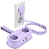 Orico AP3 65W GaN 6in1 maitinimo blokas 2x AC + 2x USB-A + 2x USB-C - Violetinė