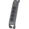 „Philips“ viršįtampių apsauga, 4 lizdai, 2 m, juoda, SPN3140A/60