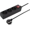 Galios juosta PremiumCord 3 lizdai 2 m juoda (ppa3k-02Bk)