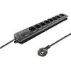 QOLTEC 50114 Viršįtampių apsauga 8 maitinimo lizdas 3,0m