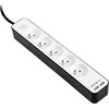 TRACER TRALIS46254 Maitinimo juosta Zebra mobiliesiems paruošta 1,5 m 5 lizdai + 2x USB 2.1A