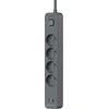Tracer Power Line+ 1,5 m 4 USB lizdai PD18W grafito