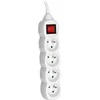 TRACER PowerCord 3.0m 4 lizdų jungiklis baltas prailginimo laidas