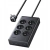 Ilgiklis 6 lizdų 1.3m, su USB krovikliu (3x USB-A max 15W, 1x USB-C max 20W) juoda S622 UGREEN