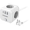 Wozinsky WKZ-3B Power Cube 4x AC 2x USB-A 1x USB-C 4000 W su 1,8 m laidu - Baltas