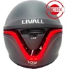 „Livall“ motociklo šalmas „Livall MC1 Bluetooth“ domofonas su LED SOS funkcija (MC1-L-GRY)