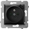 Ospel Vieno lizdo Ospel Aria GP-1UZPUSB / m / 33 su įžeminimu su įžeminimu, su USB įkrovikliu 2.1A metalinis
