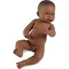 Llorens Baby Girl Doll Nahia 45 cm be drabužių tamsios odos (45004)