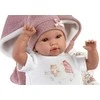 Llorens Llorens 16350 Lėlė 36 cm rožiniame miegmaišyje