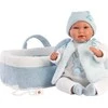 Llorens Llorens 17411 Lėlė bobas Mimo 42 cm su gondolką