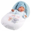 Llorens Llorens Lėlė 63805 38 cm śmiejąca się Liam w śpiworku