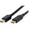 USB kabelis LMP USB-C - mini vaizduoklis Uostas 1,8 m Juodas (LMP -USBC-M-DPC- B)