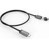 USB kabelis LMP USB-C - USB-C 3 m Juodas (Magnetinio saugumo kabelis 3 m tarpo pilka)