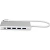 LMP USB-C Hub USB 3.0 (3.1 Gen 1) jungtys quantity 4, Aliuminio, USB 3.0 (3.1 Gen 1) Type-C jungtys quantity 3, Sidabrinis