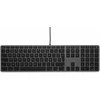 LMP USB skaitmeninė „Windows“ klaviatūra KB-3421, 110 klavišų, 2x USB, aliuminio, „Windows“ OS, kosminė pilka - prancūzų k.