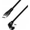 LogiLink USB 2.0 | USB-C 2.0m w oplocie kątowy juoda