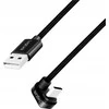 LogiLink USB 2.0 | USB-A - USB-C 1.0m w oplocie kątowy juoda