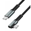 LogiLink Kabelis USB 3.2 Gen2 LogiLink CU0272 USB-C - USB-C, M/M, 10 Gb/s, 100 W, 4K, kampuotas, juoda, 1,5 m