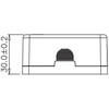 LOGILINK NK4032 LOGILINK- Keystone Surface Mounted Box 2 port UTP, baltas