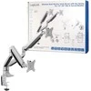 Laikiklis Logilink BP0043 Dual Monitorius Desk mount, 13"-32",gas spring, aluminum | Logilink