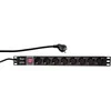 LOGILINK PDU8C01 LOGILINK- 19 PDU 1U 8 Vokietija Lizdas su ON/OFF jungikliu