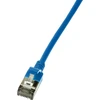 LogiLink LogiLink Patchkabel CAT6A STP TPE SlimLine blau 0,5m