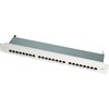 LogiLink Patch panel 19'' 1U 24x RJ-45 Cat.6 Pilka (NP0040A)