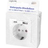 LogiLink LogiLink PA0262 elektros lizdas CEE 7/3 + USB Baltas