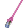LogiLink kat.6a 0.5m rožinė