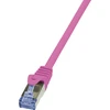 LogiLink kat.6a 2.0m rožinis