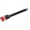 „LogiLink FLD“, „Cat 6A“, 0,5 m, juodas (CF2023S)