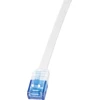 LOGILINK CF2031U - Komutacinis kabelis Plokščias Cat.6 U/UTP SlimLine baltas 1m